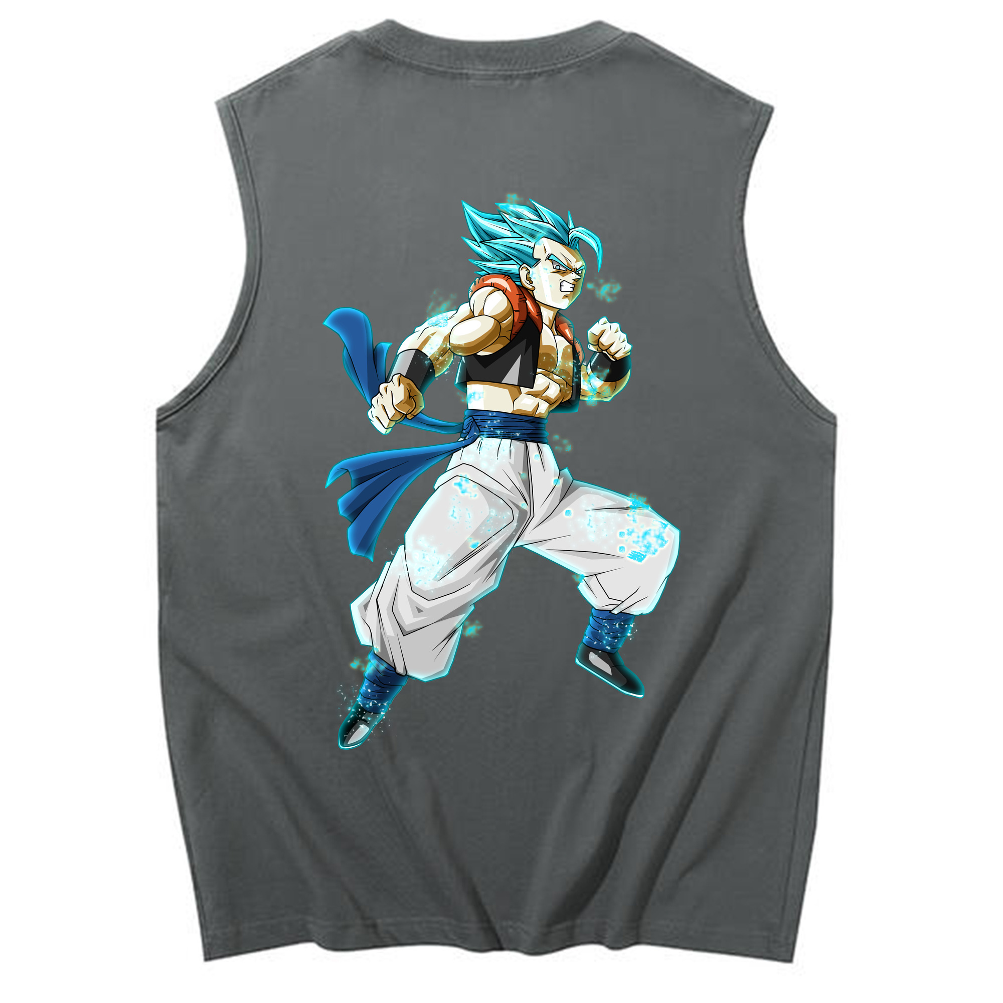 （画像用） ドラゴンボール ベジータ四世（Bejīta Yonsei）DRAGON BALL Vegeta IV コットン100％タンクトップ（背面プリント）